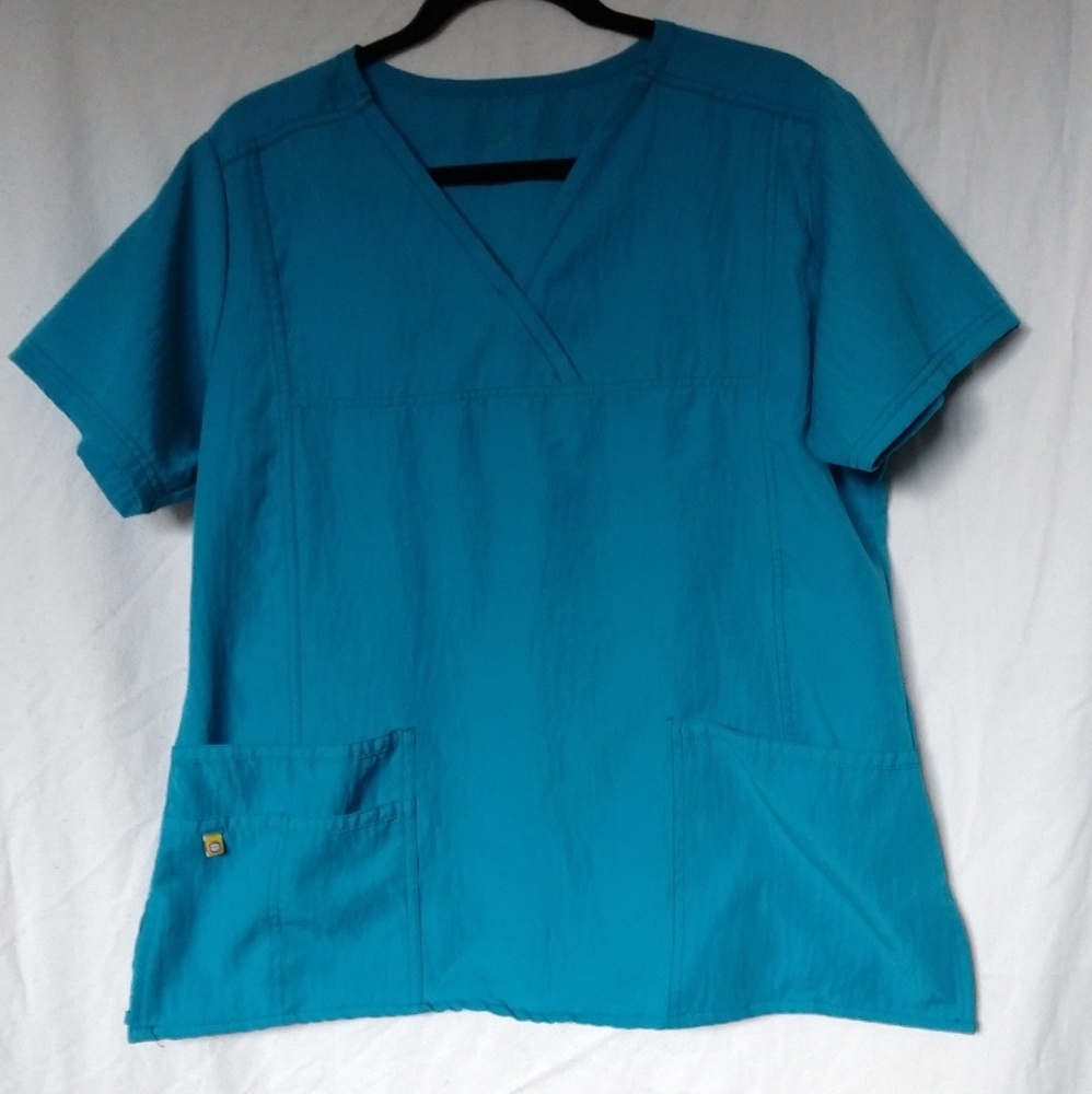 Women's WonderWink Large Teal scrub top